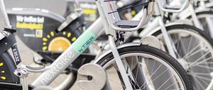 Leihfahrraeder des Anbieters nextbike 