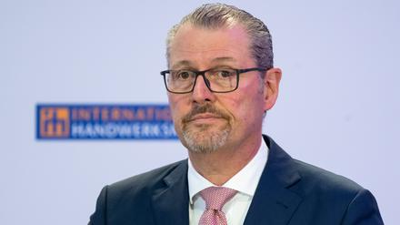 Rainer Dulger, Präsident der Bundesvereinigung der Deutschen Arbeitgeberverbände (BDA), bei einer Pressekonferenz im März.