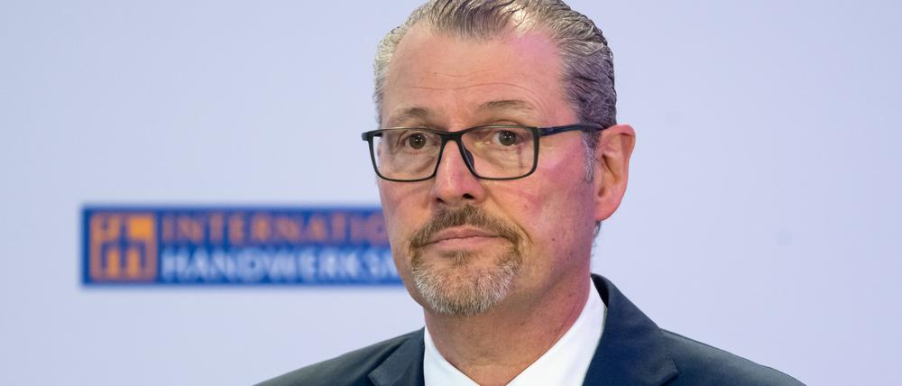 Rainer Dulger, Präsident der Bundesvereinigung der Deutschen Arbeitgeberverbände (BDA), bei einer Pressekonferenz im März.