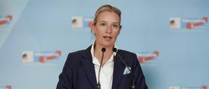 Alice Weidel bei einer Sitzung der AfD-Bundestagsfraktion.