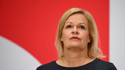 Bundesinnenministerin Nancy Faeser (SPD)