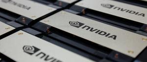 Der NVIDIA HGX AI Supercomputer wird während des jährlichen Foxconn Tech Day in Taipeh ausgestellt (Symbolbild).