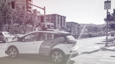 In den USA schon Realität, in Deutschland noch Zukunftsmusik: ein autonom fahrendes Taxi in San Francisco.