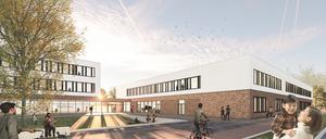 Vision: So soll der Schulcampus im Werderaner Ortsteil Glindow einmal aussehen.