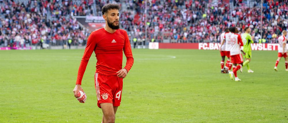 Noussair Mazraoui trainierte am Donnerstag individuell.