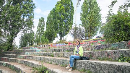 Petra Guercke engagiert sich im Verein „Freunde des Mauerparks e. V.“.