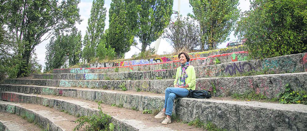 Petra Guercke engagiert sich im Verein „Freunde des Mauerparks e. V.“.