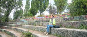 Petra Guercke engagiert sich im Verein „Freunde des Mauerparks e. V.“.