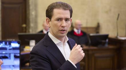 Österreichs Ex-Bundeskanzler Sebastian Kurz vor Gericht. 