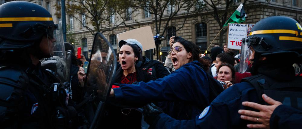 Pro-palästinensische Demo in Frankreich