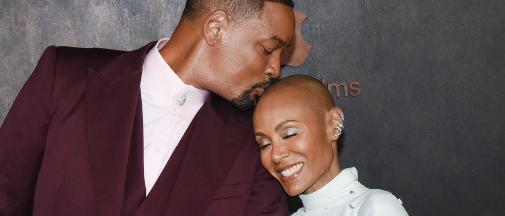 US-Schauspieler Will Smith und seine Frau Jada Pinkett Smith bei der Premiere von Apple Original Films „Emancipation“.