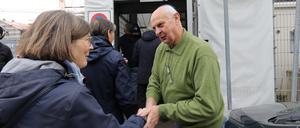 Die Jüdische Gemeinde Potsdam begrüßt die Gäste des Solidaritäts-Frühstücks zum Schabbat. 