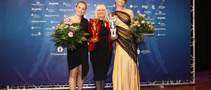 Para-Schwimmerin Elena Semechin (re.) war bereits 2022 unter den Kandidatinnen. Wasserspringerin Lena Hentschel (li.) wurde diesmal nicht nominiert.