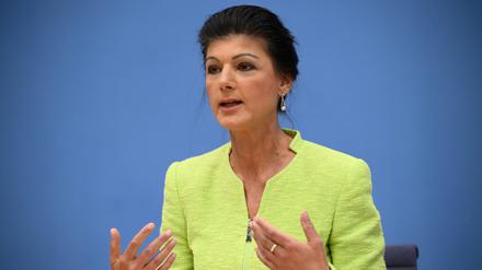 Sahra Wagenknecht kündigt am 23. Oktober in Berlin an, eine eigene Partei gründen zu wollen.