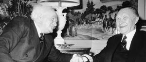 Ben Guiron und Adenauer 1960 in New York.