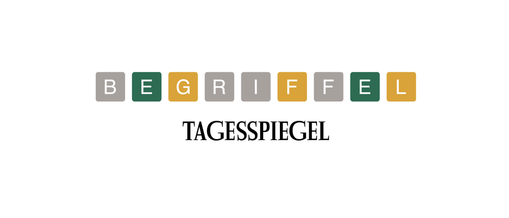 Begriffel: Jetzt beim Tagesspiegel spielen