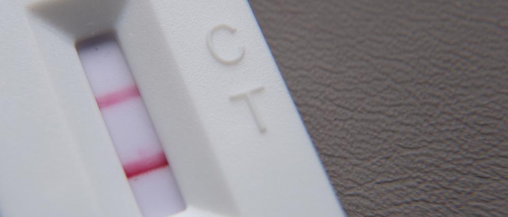 Ein positiver Corona-Schnelltest