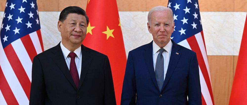 Es gibt viel zu reden: Chinas Partei- und Staatschef Xi Jinping (l.) und US-Präsident Joe Biden treffen sich am Mittwoch in den USA.