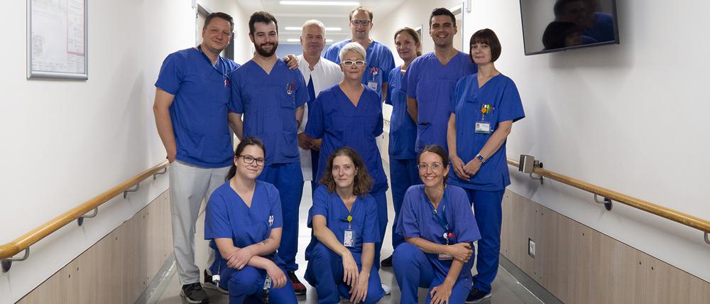 Das Team des Pneumologischen Beatmungszentrums im Potsdamer Klinikum Ernst von Bergmann.