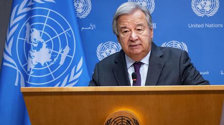 António Guterres, Generalsekretär der Vereinten Nationen.