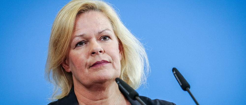 Nancy Faeser (SPD), Bundesministerin für Inneres und Heimat.