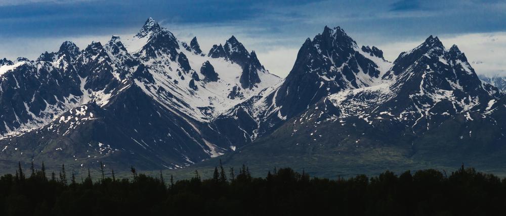 Mountain Range in Denali National Park Alaska Denali Park, Alaska, United States R_JMLO230801-1226016-01