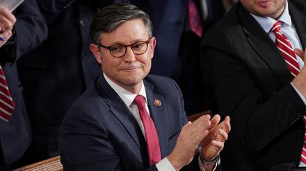 US-Abgeordneter Mike Johnson, der jüngste republikanische Kandidat für das Amt des Sprechers des Repräsentantenhauses. 