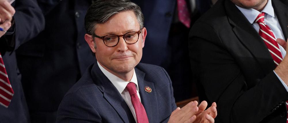 US-Abgeordneter Mike Johnson, der jüngste republikanische Kandidat für das Amt des Sprechers des Repräsentantenhauses. 