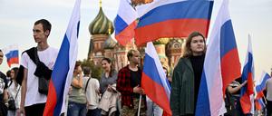 Die Annexion der ukrainischen Regionen Luhansk, Donezk, Cherson und Saporischschja wurde propagandawirksam auf dem Roten Platz gefeiert.