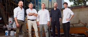 Die Partner von Graft. Thomas Willemeit, Lars Krückeberg, Sven Fuchs, Wolfram Putz, Georg Schmidthals.