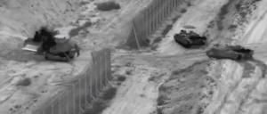 Israelische Streitkräfte bei einer Razzia im nördlichen Gazastreifen. 