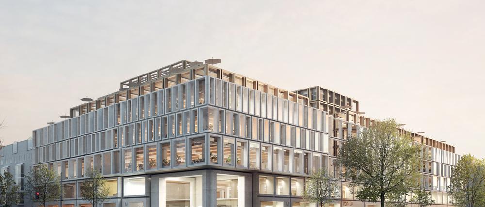 So soll das Warenhaus in der Müllerstraße nach dem Umbau aussehen.