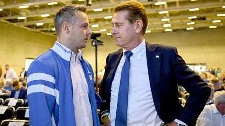 Präsident Bernstein und Aufsichtsratschaf Klein.