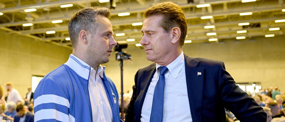 Präsident Bernstein und Aufsichtsratschaf Klein.