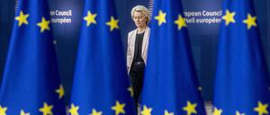 Zusatzforderung: EU-Kommissionspräsidentin Ursula von der Leyen wünscht sich von den EU-Staaten eine Aufstockung des Brüsseler Budgets um insgesamt 66 Milliarden Euro. 