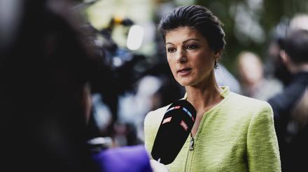Sahra Wagenknecht stellt klar: Der Begriff „links“ soll nicht Namensbestandteil ihrer neuen Partei werden.