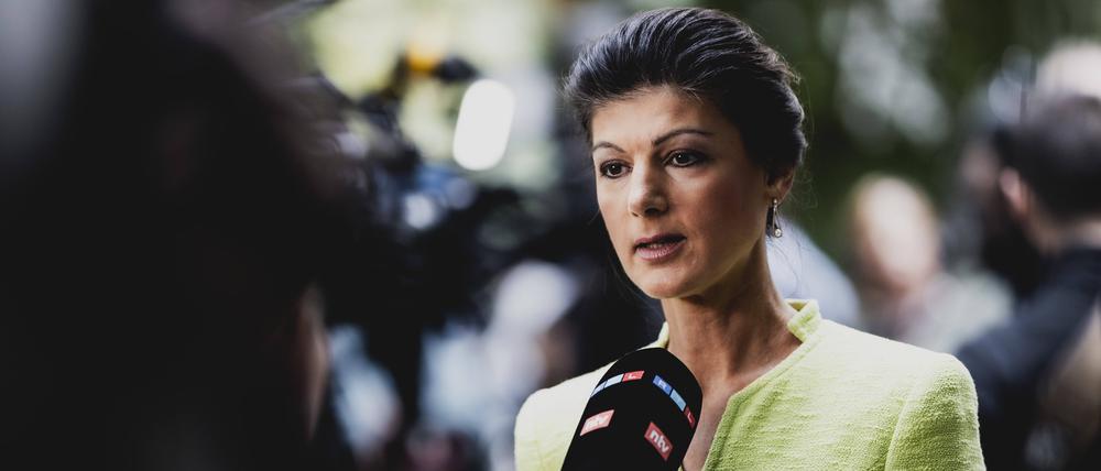 Sahra Wagenknecht stellt klar: Der Begriff „links“ soll nicht Namensbestandteil ihrer neuen Partei werden.