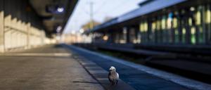 In Deutschland könnten Bahnsteige bald wieder leer bleiben. 