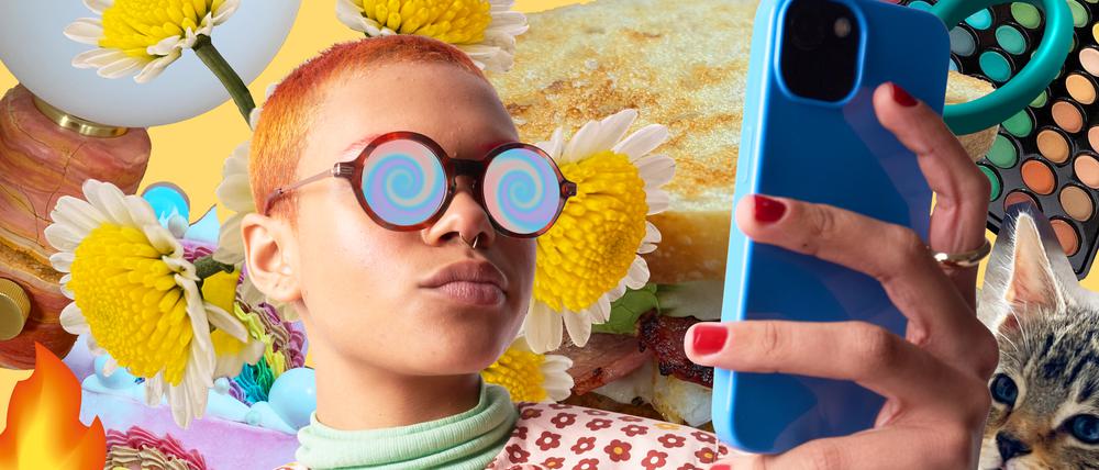 Person using cell phone