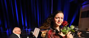 Opernsängerin Kristina Gordadze im Salon Noir in der Schinkelhalle.