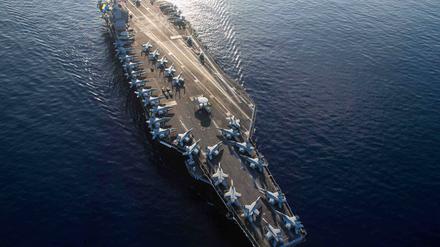Der Flugzeugträger USS Gerald R. Ford wurde ins östliche Mittelmeer verlegt.