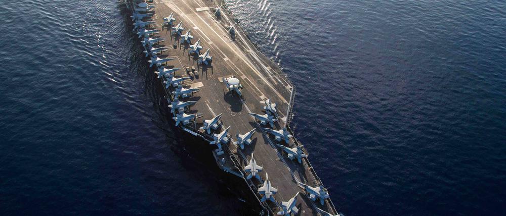 Der Flugzeugträger USS Gerald R. Ford wurde ins östliche Mittelmeer verlegt.