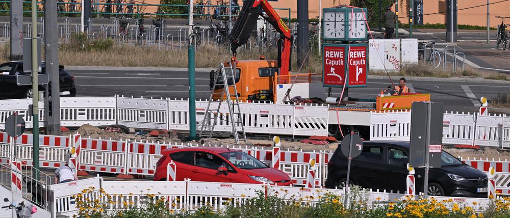 Auch am Leipziger Dreieck wird weiter gebaut.