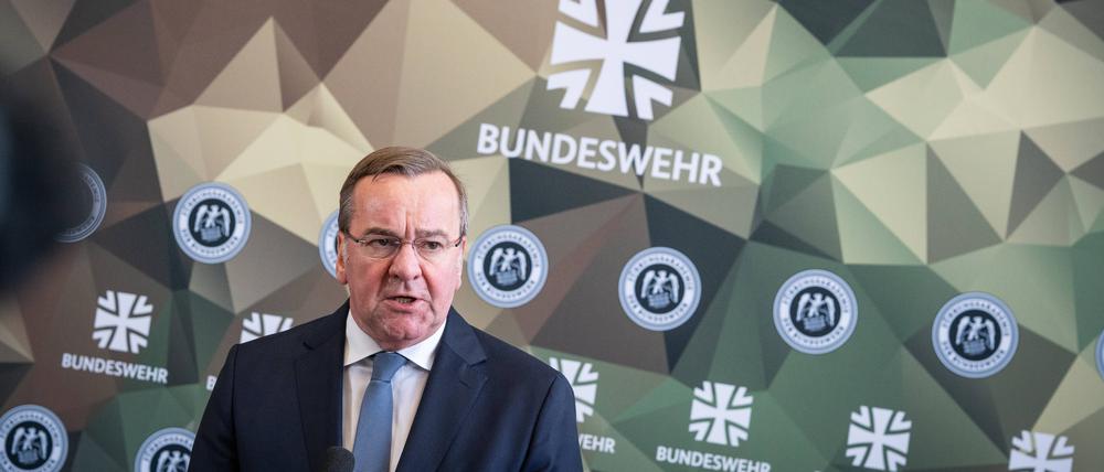 Verteidigungsminister Boris Pistorius am 27. Oktober bei der Führungsakademie der Bundeswehr in Hamburg.