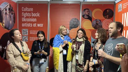 Der Ukrainische Stand auf der Weltmusikmesse Womex. 