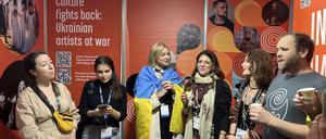 Der Ukrainische Stand auf der Weltmusikmesse Womex.
