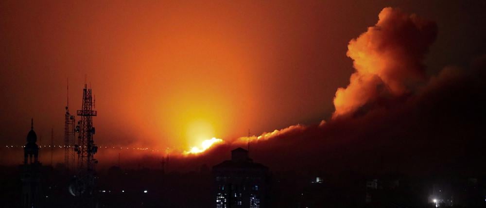 Gaza nach einem israelischen Bombenangriff.