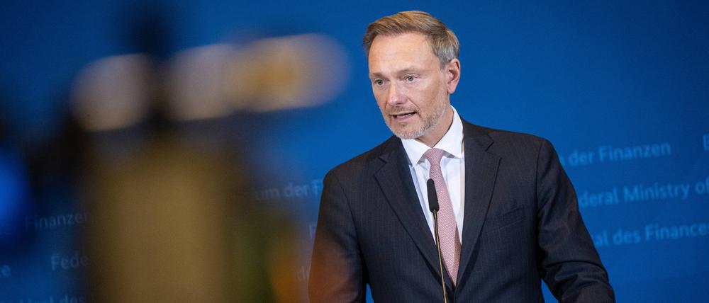 Bundesfinanzminister Christian Lindner will weniger Sozialausgaben im Bundeshaushalt.