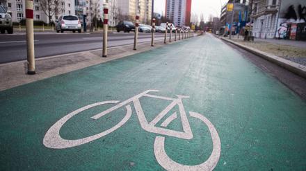 Ein Radweg in Berlin.
