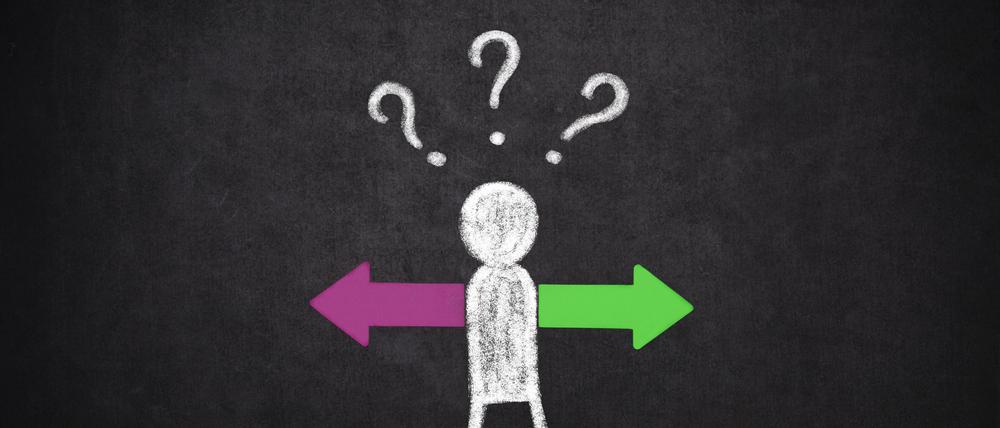 Rechts und links zu unterscheiden, fällt gerade Kindern schwer. Sie müssen das Konstrukt erst erlernen.